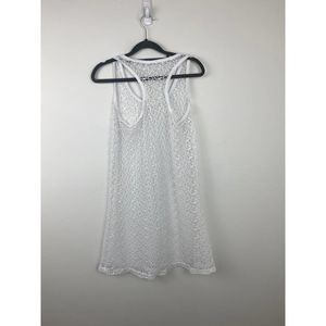Swimsuit cover up white lace size M